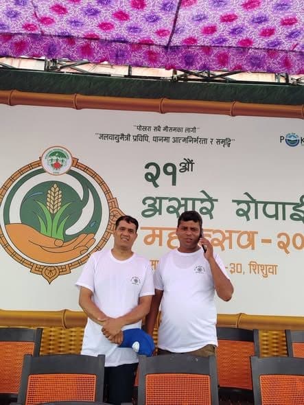 Members attending the festival programme
