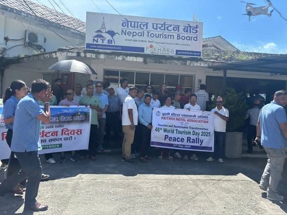 Peace rally at Nepal Tourism Board, Pokhara